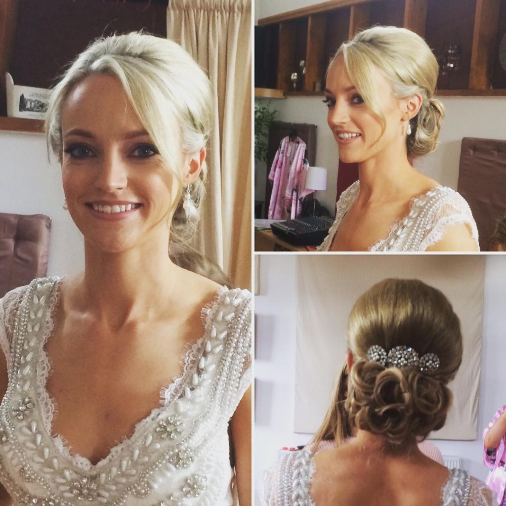 bridal hair  up-style